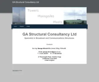 GA-SC.co.uk(GA Structural Consultancy Ltd) Screenshot