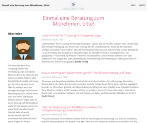 GA-Worldnet.com(Einmal eine Beratung zum Mitnehmen) Screenshot
