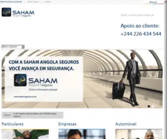 GA.co.ao(Home page GA Angola Seguros Insurance) Screenshot