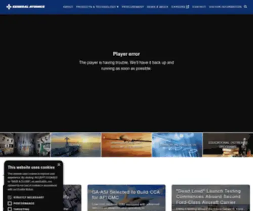 GA.com(General Atomics) Screenshot