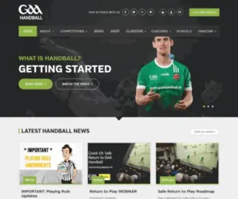 Gaahandball.ie(GAA Handball) Screenshot