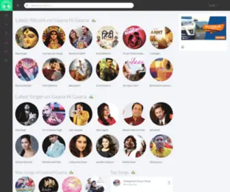 Gaanahigaana.com(Listen To Free Music Online With Fast Streaming Songs on Smartphones) Screenshot