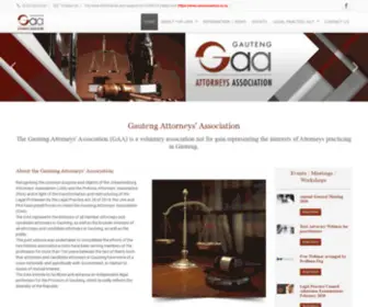 Gaa.org.za(The Gauteng Attorneys Association) Screenshot