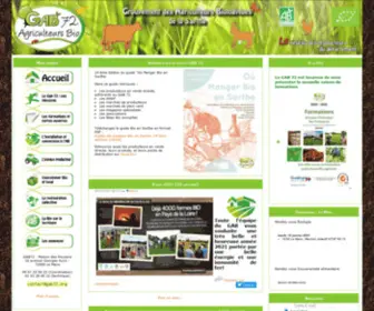 Gab72.org(Groupement des Agriculteurs Biologiques de la Sarthe) Screenshot