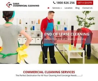 Gabacommercialcleaning.com.au(Commercial Cleaning Sydney) Screenshot