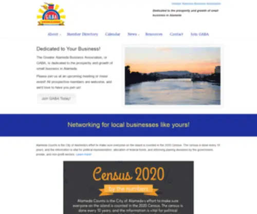 Gabaonline.org(Greater Alameda Business Association) Screenshot
