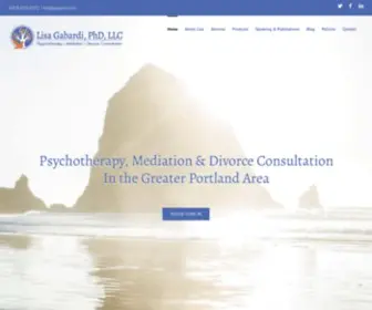 Gabardi.com(Lisa Gabardi PhD Portland Psychologist Counseling Divorce and Mediation Services) Screenshot