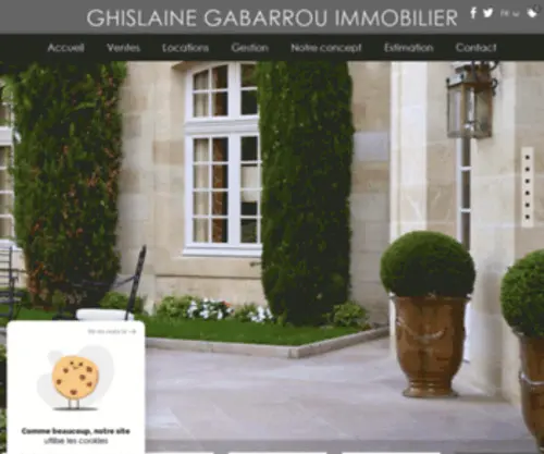 Gabarrouimmobilier.com(Agence immobilière à Carcassonne) Screenshot