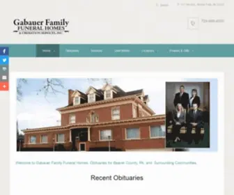 Gabauerfamilyfuneralhomes.com(Gabauer-Lutton Funeral Home & Cremation Services) Screenshot