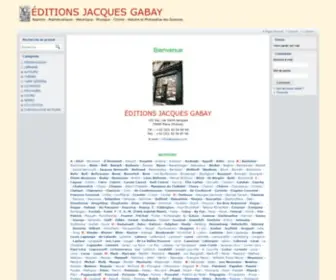 Gabay-Editeur.com(ÉDITIONS JACQUES GABAY) Screenshot