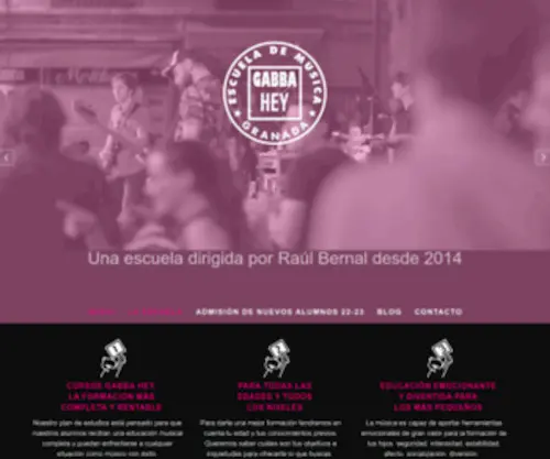 Gabbahey.es(Gabba Hey / Escuela de Música en Granada) Screenshot