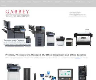 Gabbey.co.uk(Copiers, Managed IT and Office Equipment, Belfast) Screenshot