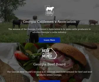Gabeef.org(Georgia Beef Landing) Screenshot