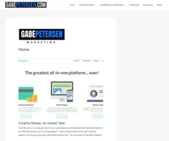 Gabepetersen.com(Digital Marketing Tips) Screenshot