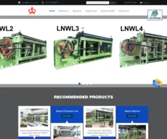 Gabion-Machine.com(Quality Gabion Machine & Gabion Mesh Machine factory from China) Screenshot