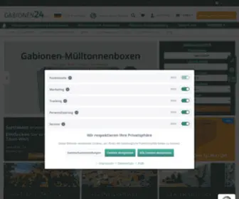 Gabionen24.de(Gabionen (Steinkörbe)) Screenshot