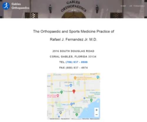 Gablesorthopedics.com(Gables Orthopaedics) Screenshot