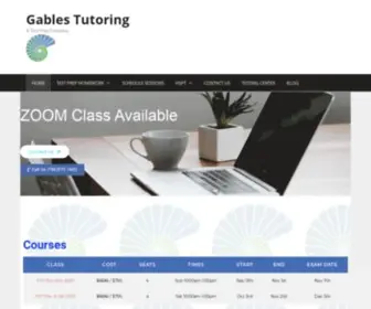 Gablestutoring.com(SAT ACT HSPT PRIVATE TUTORING AND MORE) Screenshot