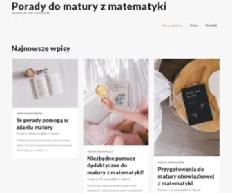 Gabon.net.pl(Porady do matury z matematyki) Screenshot