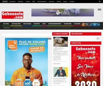 Gabonactu.com(WordPress) Screenshot