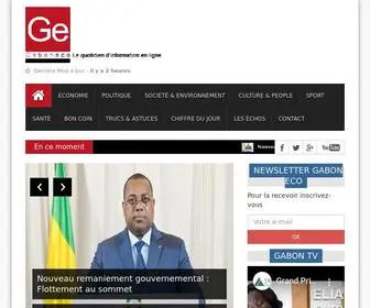 Gaboneco.com(A la Une) Screenshot