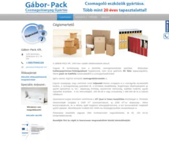 Gabor-Pack.hu(Csomagolástechnika) Screenshot