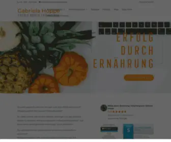 Gabriela-Hoppe.de(Erfolg durch Ernährung) Screenshot