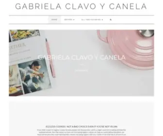 Gabrielaclavoycanela.com(Cooking Blog) Screenshot