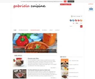 Gabrielacuisine.ro(Gabriela cuisine) Screenshot