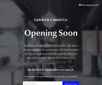 Gabrielandcamielco.com(Gabriel & Camiel Co) Screenshot