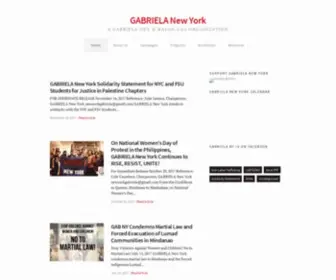 Gabrielanewyork.org(GABRIELA New York) Screenshot