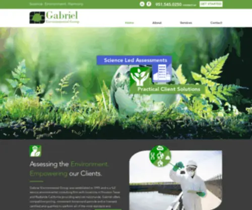 Gabrielenv.com(Gabriel Environmental Group) Screenshot