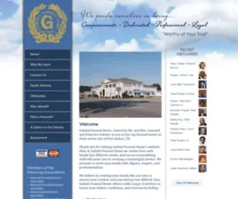 Gabrielfuneralhomeinc.com(Gabriel Funeral Home of Port Arthur) Screenshot