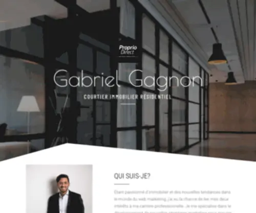 Gabrielgagnon.ca(Courtier Immobilier) Screenshot