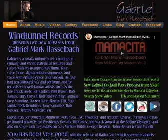 Gabrieljazz.com(Official website for Gabriel Mark Hasselbach) Screenshot