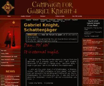 Gabrielknight4Campaign.com(Gabrielknight4Campaign) Screenshot