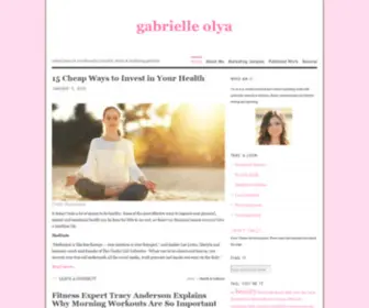 Gabrielleolya.com(Gabrielle olya) Screenshot