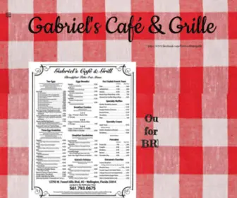 Gabrielscafeandgrille.com(Mysite 1) Screenshot