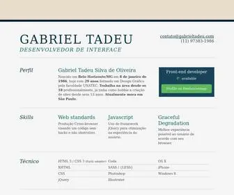 Gabrieltadeu.com(Gabriel Tadeu) Screenshot