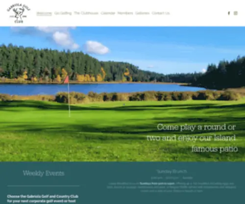 Gabriolagolf.com(Gabriola Golf Course) Screenshot