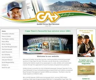 Gabs.co.za(Cape Town's Favourite Bus sinceGolden Arrow Bus Services) Screenshot