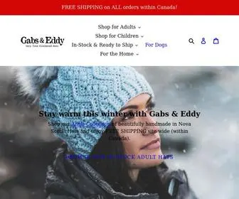 Gabsandeddy.com(Gabs & Eddy Crocheted Hats) Screenshot