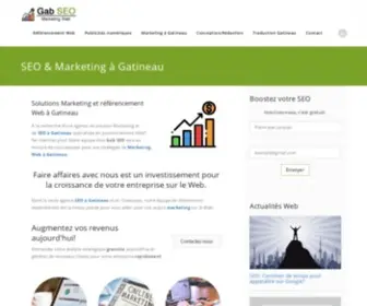 Gabseo.ca(Gab SEO: Référencement Web & Marketing Web à Gatineau) Screenshot