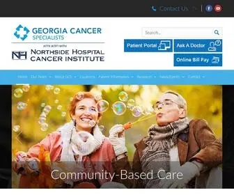Gacancer.com(Georgia Cancer Specialists) Screenshot