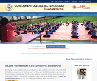 Gacbhawanipatna.org(Government College (Autonomous)) Screenshot