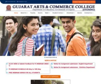 Gacc.org.in(Gujarat Arts and Commerce College) Screenshot