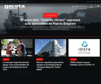 Gacetamarinera.com.ar(Portal Oficial de Noticias de la Armada Argentina) Screenshot