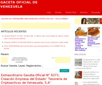 Gacetaoficial.org(Gacetas Oficiales Venezuela) Screenshot