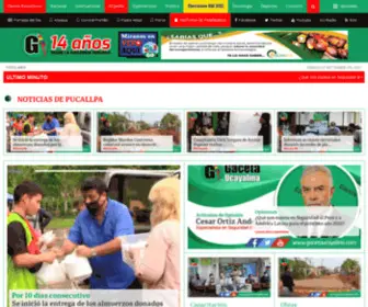 Gacetaucayalina.com(Gaceta Ucayalina) Screenshot