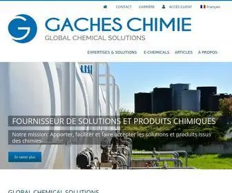 Gaches.com(Fournisseur de produits chimiques. Notre mission) Screenshot